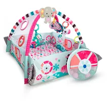 Kids2 Bright Starts, 5 in 1 Spieldecke mit Spielbogen, Your Way Ball Play - mit anpassbaren Wänden, Melodien sowie 35 Bällen und weiteren Spielzeugen, pink