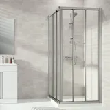 Hüppe Alpha 2 Pendeltür, für Nische, für Seitenwand,
