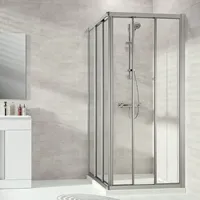 Hüppe Alpha 2 Pendeltür, für Nische, für Seitenwand,