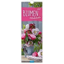 trotsch TRÖTSCH - Streifenkalender Blumen 2027 Notizkalender: Wandkalender Notizkalender