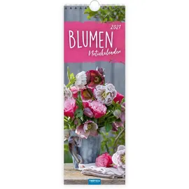 trotsch TRÖTSCH - Streifenkalender Blumen 2027 Notizkalender: Wandkalender Notizkalender