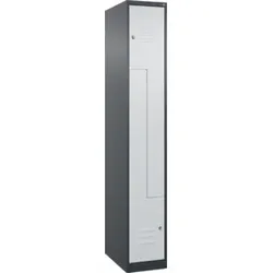 C+P Z-Spind Classic PLUS, 2 Fächer, 1850x300x500mm, 7016/7035 Verschluss Zylinderschloss