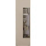 INOSIGN Vitrine »RIO, Höhe 187 cm, Hochschrank mit 1 Tür, Anrichte, Standvitrine« Vitrinenschrank, geriffelte MDF-Front, modern, elegant, geräumig