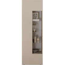INOSIGN Vitrine »RIO, Höhe 187 cm, Hochschrank mit 1 Tür, Anrichte, Standvitrine« Vitrinenschrank, geriffelte MDF-Front, modern, elegant, geräumig