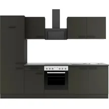 OPTIFIT Küchenzeile Madrid420 270 cm Anthrazit