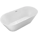 AcquaVapore freistehende Badewanne Wanne F11 170x80cm Whirlpool mit Luftmassage