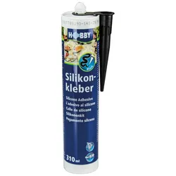 HOBBY Silikonkleber schwarz Aquarienpflege 310 Milliliter