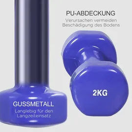 Homcom Hantelset Bunt