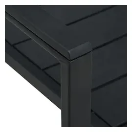 vidaXL Gartenstuhl 59,7 x 96,7 x 36,5 cm schwarz 4 St.