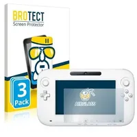 3x Panzerglasfolie Klar für Nintendo Wii U GamePad (Controller)