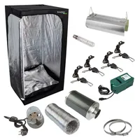 WINDHAGER Growbox Starterset 80 x 80 x 160 cm Schwarz/Braun