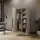 WFL GROUP Drehtürenschrank Mono Lux 102 x 200 x 51 cm Beige