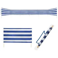 IDENA Windschutz 170T Polyester blau/weiß 800x80cm