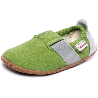 - Slim Fit, Flache Hausschuhe Unisex Kinder, Gras 467, 24 EU