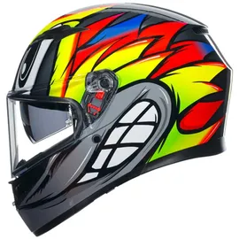 AGV K3 Birdy 2.0 Integralhelm - Grau/Gelb/Rot / M