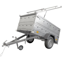 Anhänger mit Deckel Garden Trailer 200 KIPP 200x106 cm 750 kg