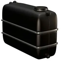 Industrietank, 1650 Liter Volumen, schwarz