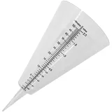 TIKODIDA Messbecher Regenmesser aus Kunststoff Kegelförmiger Niederschlagsmesser für Garten und Freiland Transparentes Regenmessgerät für Rasen und Wetterstation