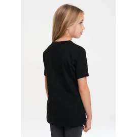 LOGOSHIRT T-Shirt LOGOSHIRT "Harry Potter – Hogwarts Logo", Mädchen, Gr. 104, schwarz, 100% Baumwolle, unifarben, normal, Rundhals, Shirts T-Shirt, mit lizenziertem Print