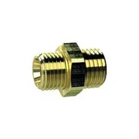 Riegler Doppelgewindenippel, G 3/8 a., M16x1,5 a., SW 19,