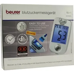 Beurer Gl40 mmol/l Blutzuckermessgerät codefree