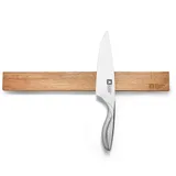 RICHARDSON SHEFFIELD Messerhalter mit Magnetleiste | Akazien-Holz | Holzleiste mit extra-starkem Magnet | 40 cm Lang | Messerblock Magnetisch Holz für Messer