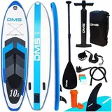 DMS® SUP Board Set Stand Up Paddling SUP aufblasbar Surfboard 320 cm Blau