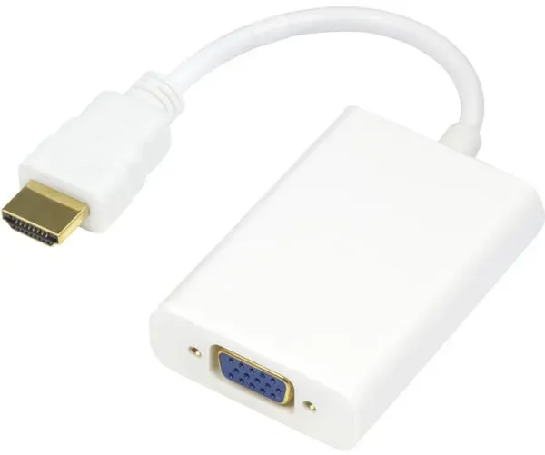 Deltaco HDMI-VGA8, 1080p, Weiß