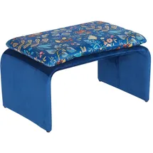 Hti-Living Polsterhocker 61 x 35 x 40 cm Blau