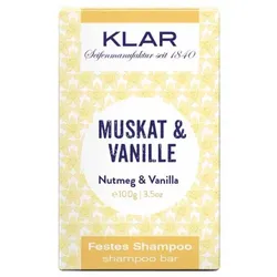 Klar festes Shampoo Muskat & Vanille (normales Haar)