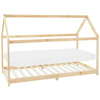 ML-Design Hausbett ML-Design 90 x 200 cm Kiefer natur beige