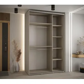 abiks möbel Schwebetürenschrank Dakota 150 x 235,2 x 60 cm Schwarz