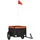 vidaXL Fahrradanhänger schwarz/orange 30 kg