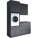 laundreezy Mehrzweckschrank-Set 168 x 238 x 68 cm Grau