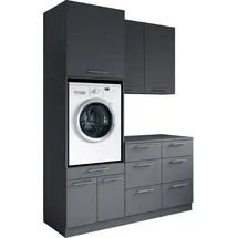 laundreezy Mehrzweckschrank-Set 168 x 238 x 68 cm Grau