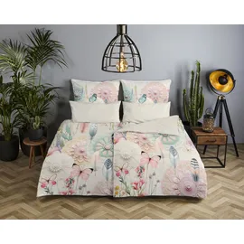 Muller Textil Maysa Blumen Beige 155 x 220 cm + 2 x 80 x 80 cm