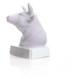 2711 BW - Porzellanfigur Tierkreiszeichen Stier 10 cm, bisquit weiß