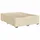 vidaXL Boxspringbett mit Matratze Creme 140x200 cm Stoff