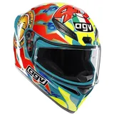 AGV K1 S Rossi Mugello 1999 E2206 Integralhelm - Blue / Red / Fluo Yellow - XL