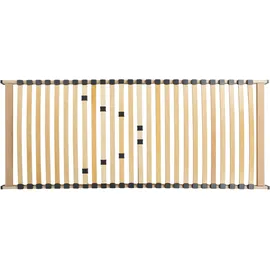 Beliani Lattenrahmen Pappelholz Metall 90 x 200 cm 24 Federleisten