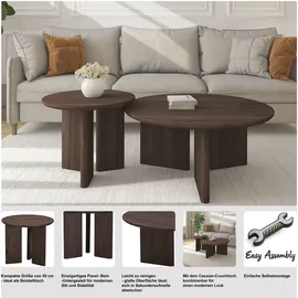 OTTO home Cassian Walnuss 50 x 42 x 50 cm
