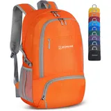 ZOMAKE Faltbarer Rucksack 30 L Orange