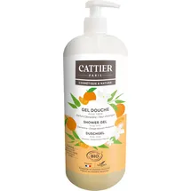 Cattier Duschgel ohne Sulfate Duft Clementine – Orangenblüte 1 l