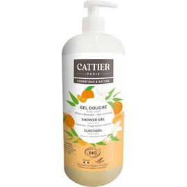 Cattier Duschgel ohne Sulfate Duft Clementine – Orangenblüte 1 l