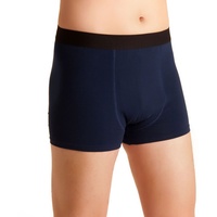 Herren Inkontinenz-Shorts, waschbare Inkontinenz-Unterhose Männer, blau-schwarz, Inkontinenzhose mit doppelter Saugeinlage, für Tagesinkontinenz geeignet, ActivePro Men Super (M)