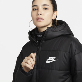 Nike Sportswear Therma-FIT Repel Women's Hooded Parka black/black/white XL