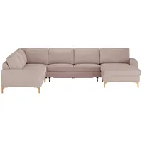 Max Schelling Wohnlandschaft  Maximum , rosa/pink , Maße (cm): B: 333 H: 86 T: 253.0