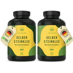 Gelber Steinklee - 720 Kapseln Vegan - TRUE NATURE 2x360 St