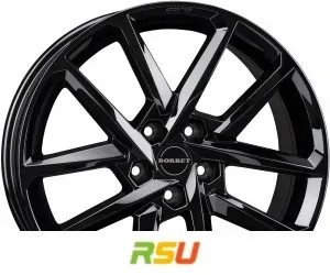 borbet n black glossy 7.5x17 et50 - lk5 112 ml72.5