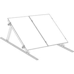 Flachdach K2 Multiangle Set universal - 2 PV-Module